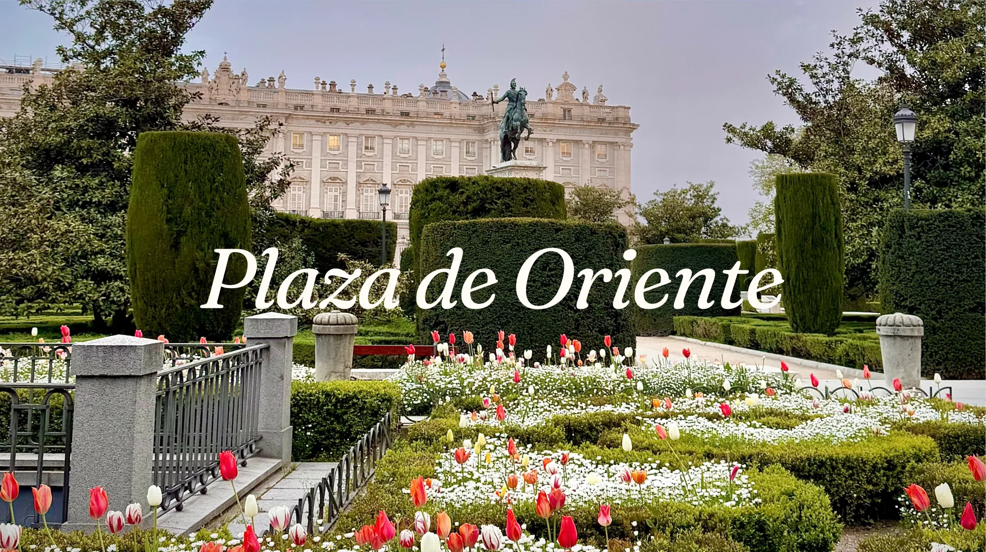 Plaza de Oriente, in front of the Royal Palace