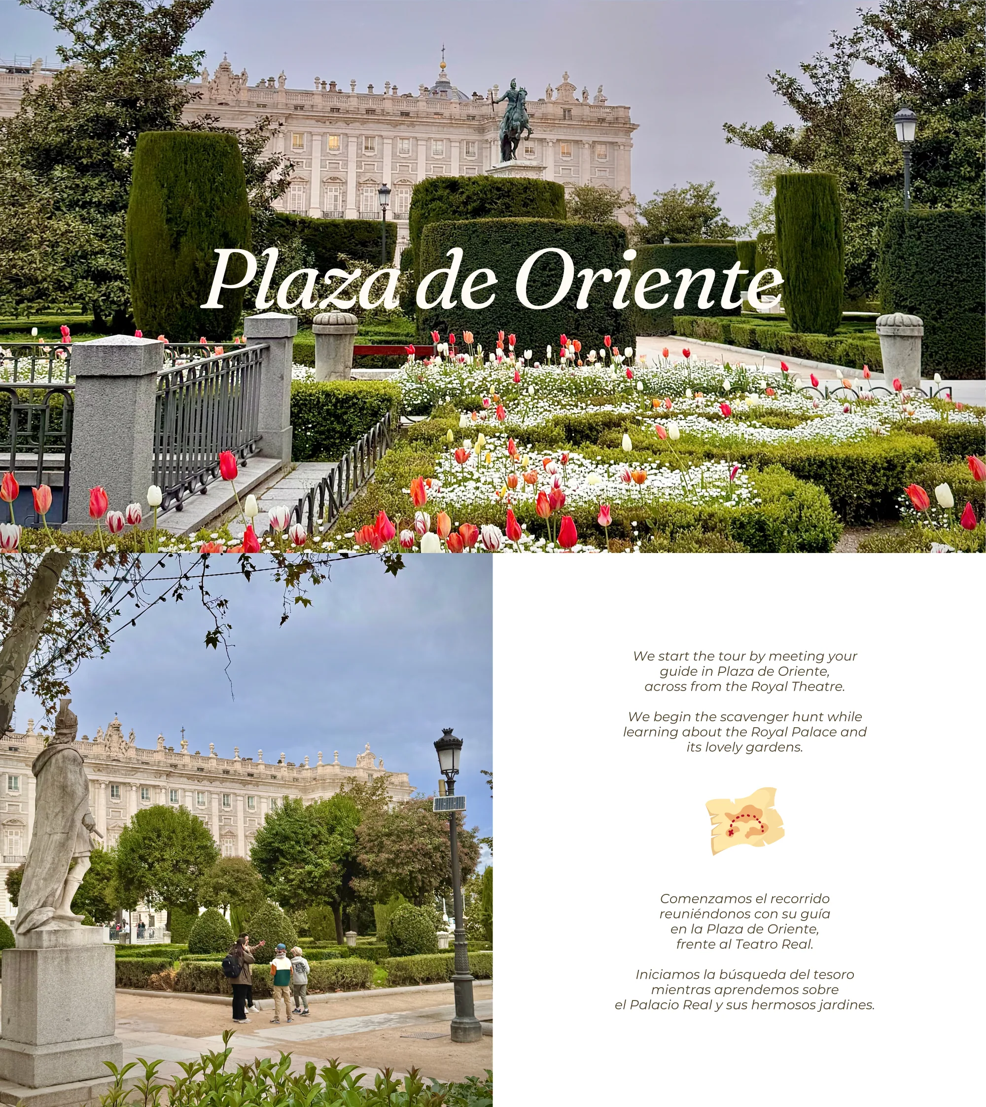 Plaza de Oriente — we start the tour by meeting your guide across from the Royal Theatre